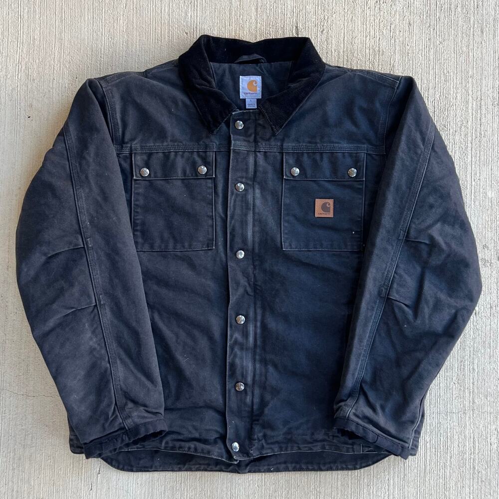 Carhartt Tractor Jacket Black Canvas - Large - Excellent Condition